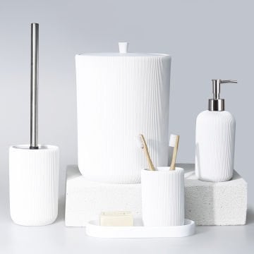 Lydia Bathroom Set White