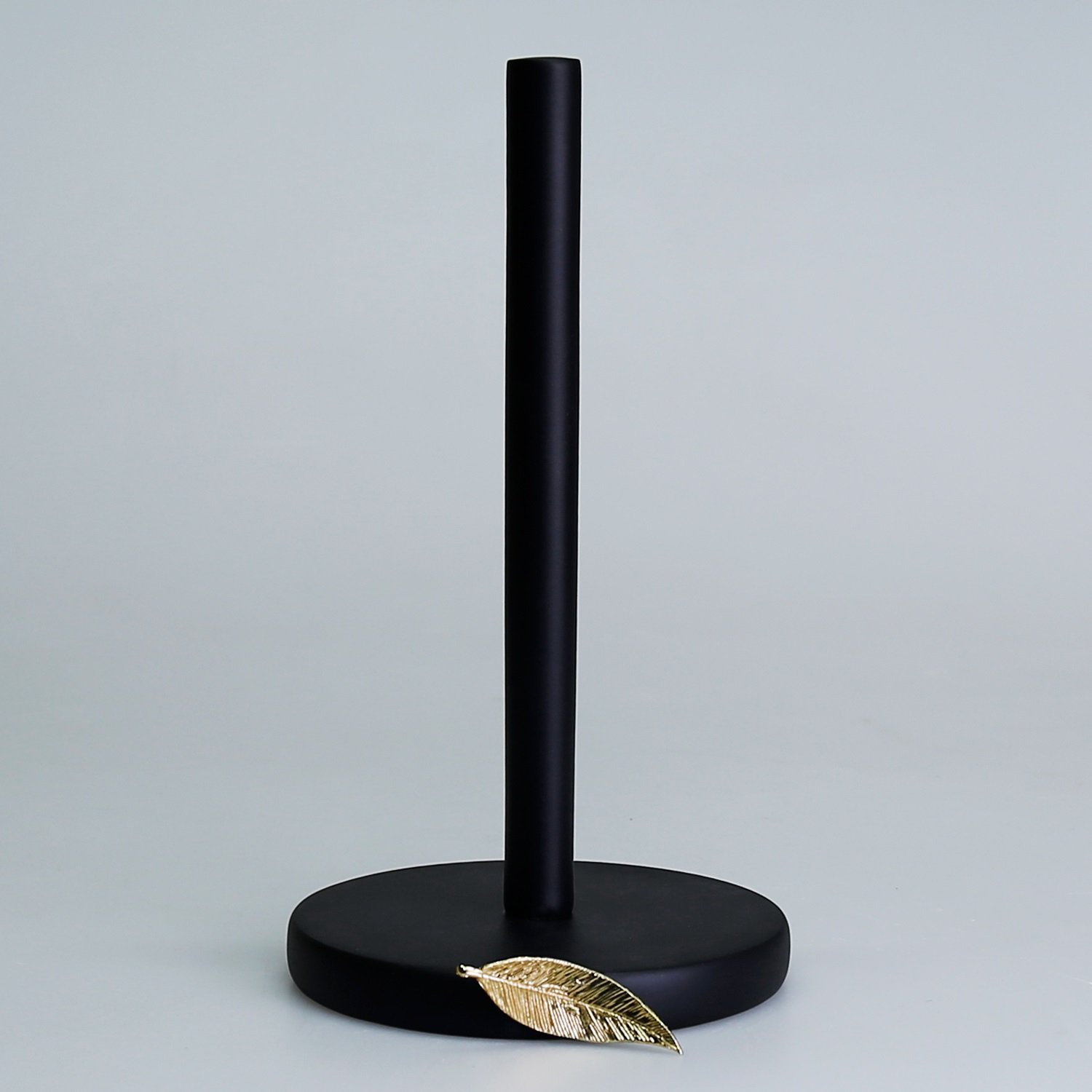 Leaf Paper Towel Holder Black Gold Selim