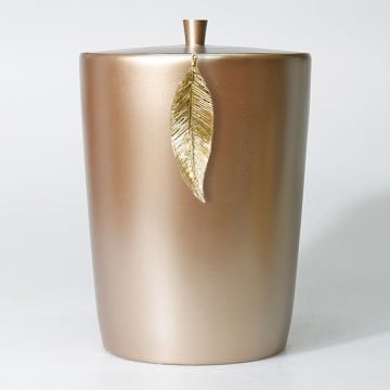 Leaf Çöp Kovası Vizon Altın