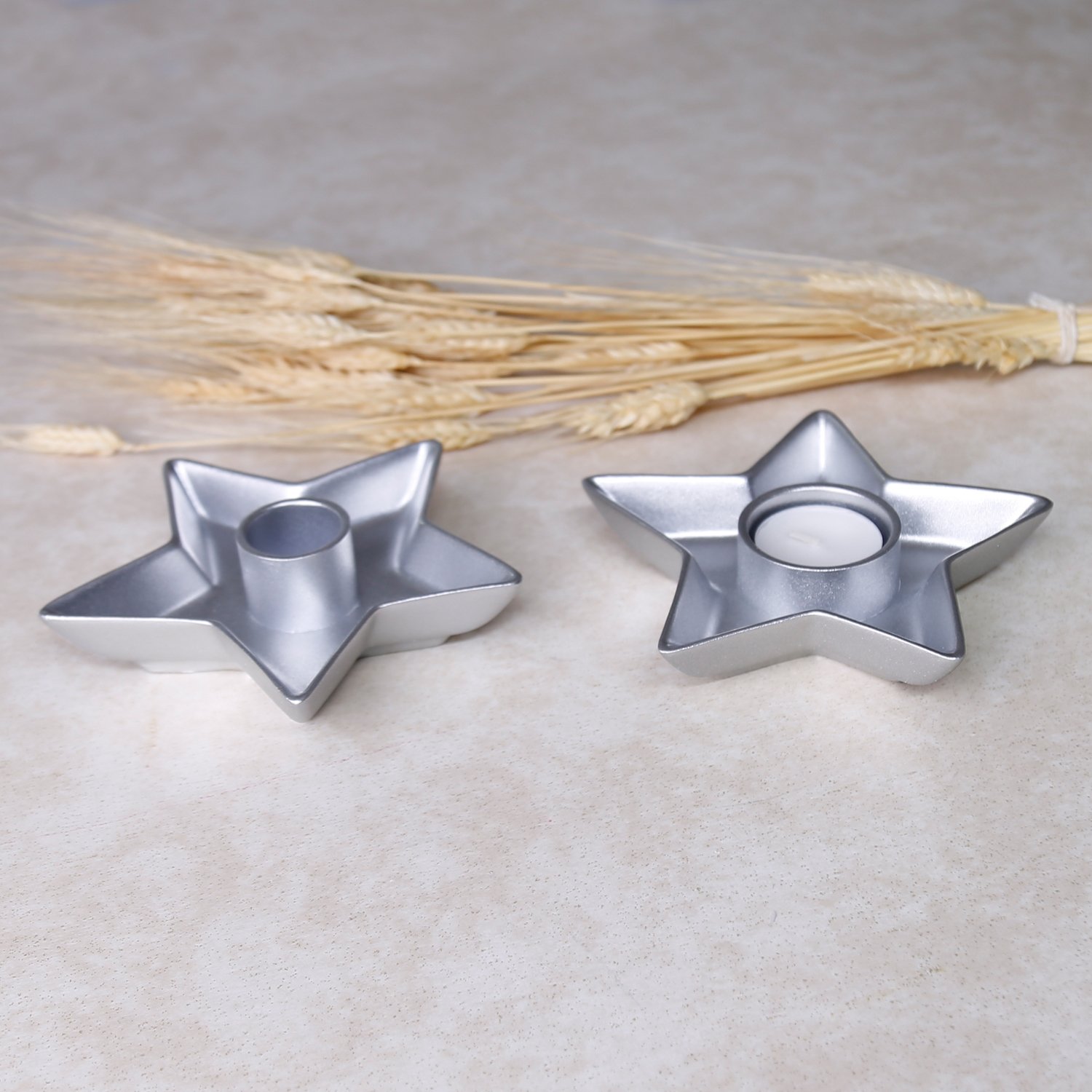 Evora Tealight Mumluk Gümüş