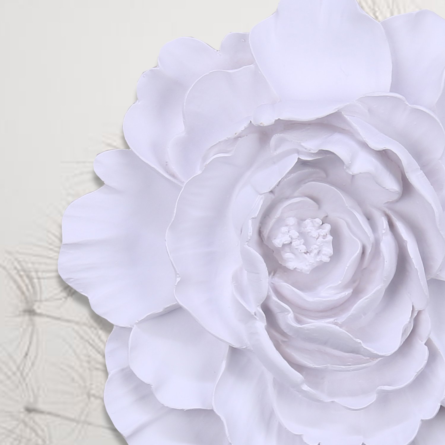 Lotus Dekoratif Çiçek Beyaz