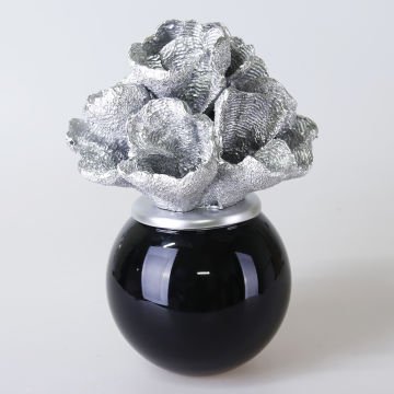 Orion Glass Cube Black Silver