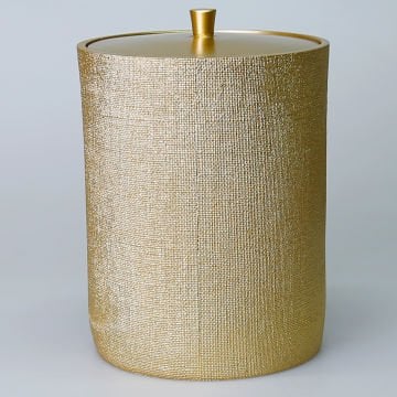 Linen Çöp Kovası Altın