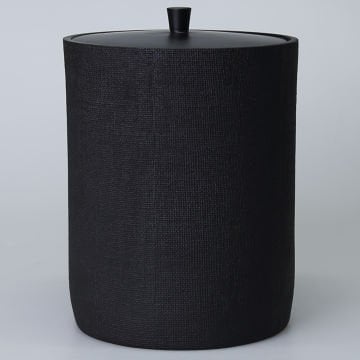 Linen Çöp Kovası Siyah