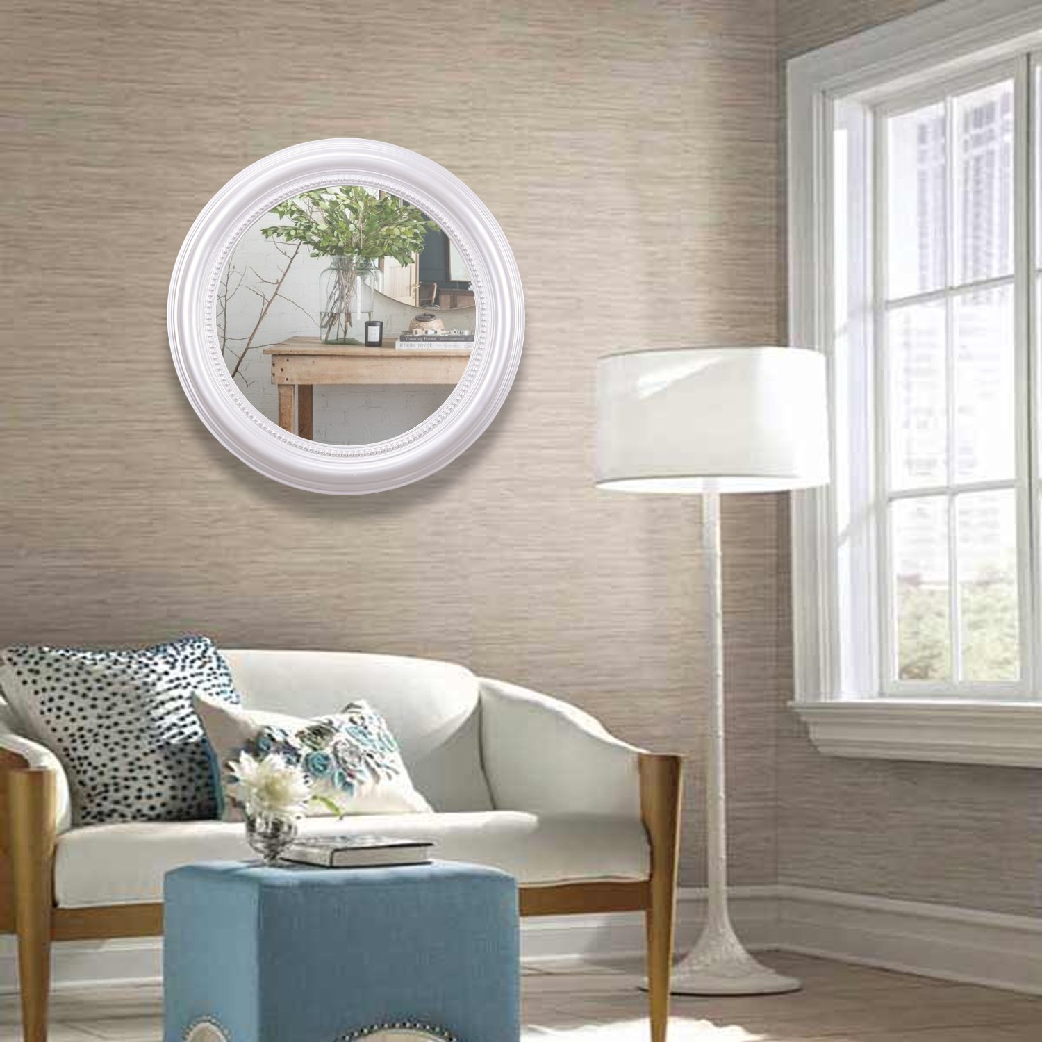 Round Yuvarlak Ayna İnci