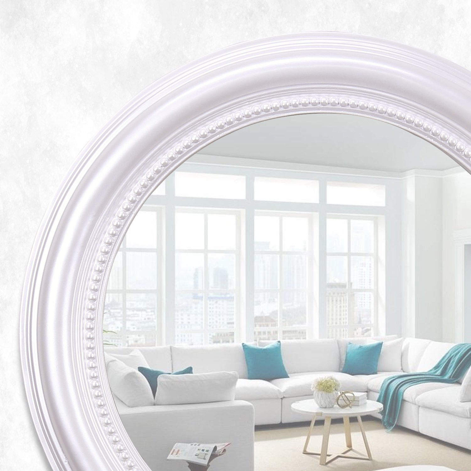 Round Yuvarlak Ayna İnci
