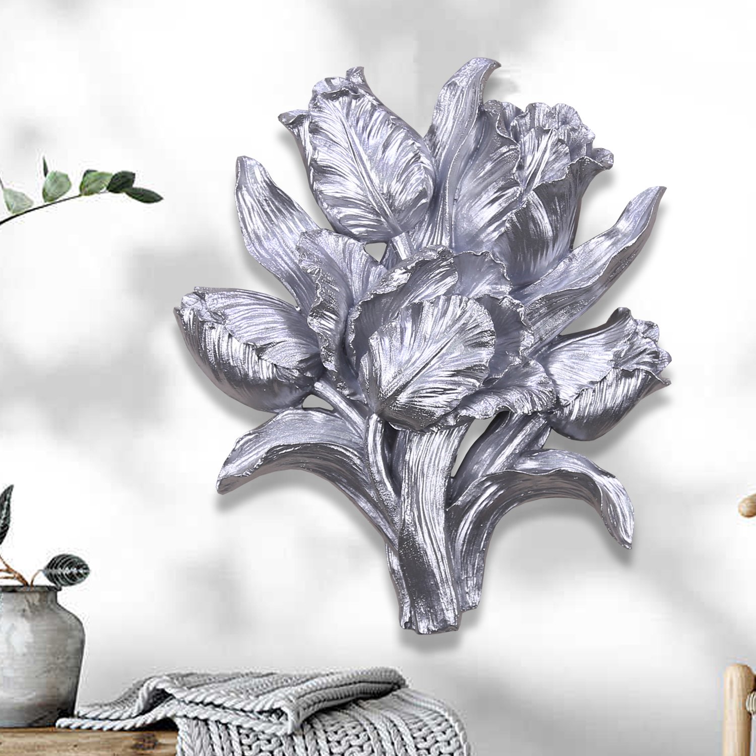 Tulipa Dekoratif Çiçek Gümüş