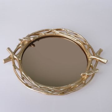 Mavera Mirrored Tray Mink