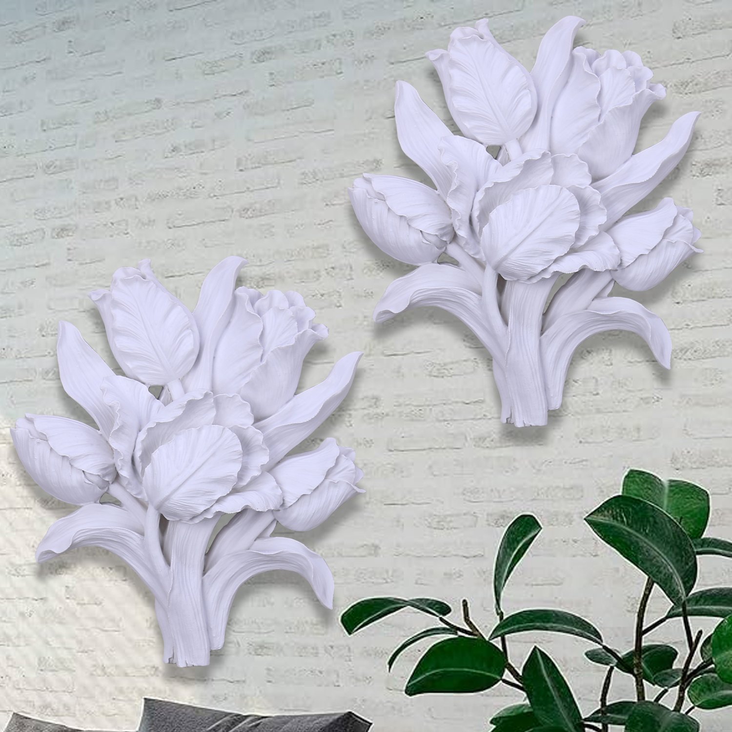 Tulipa Dekoratif Çiçek Beyaz