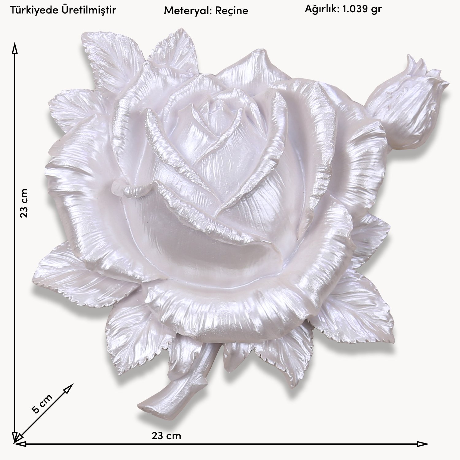 Roze Dekoratif Çiçek İnci