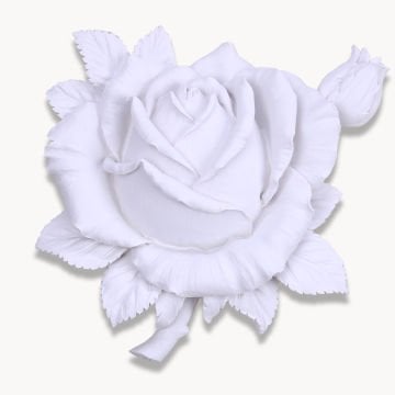 Roze Dekoratif Çiçek Beyaz