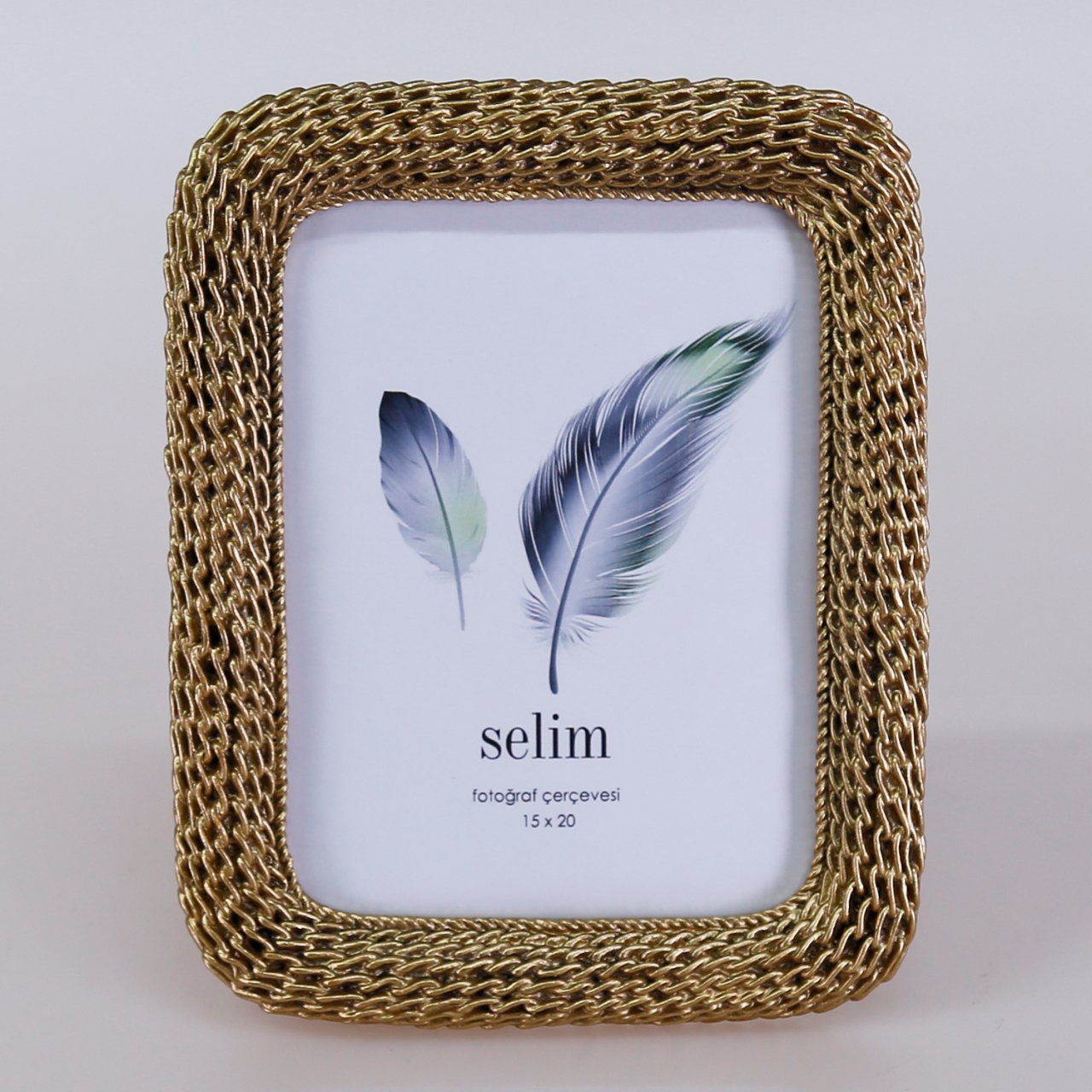 15x20 Chain Çerçeve Altın