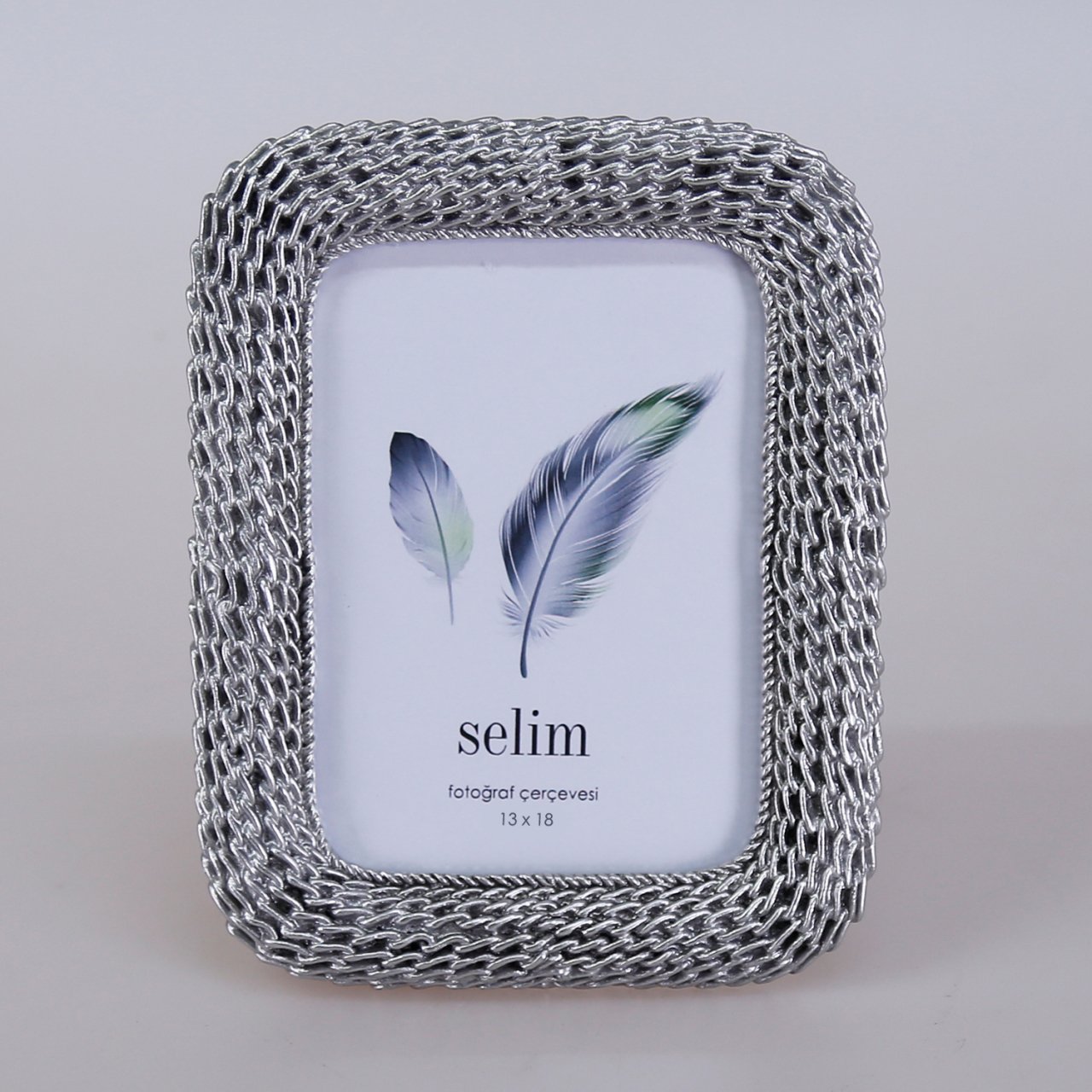 13x18 Chain Çerçeve Gümüş