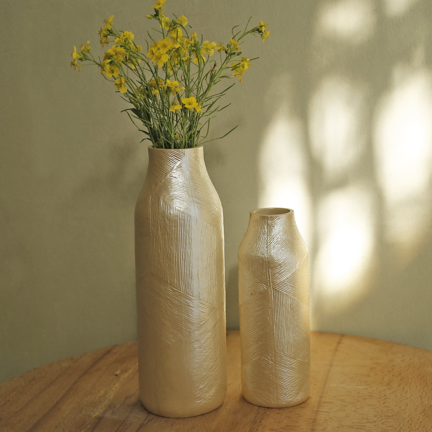 Athena Small Vase Pearl