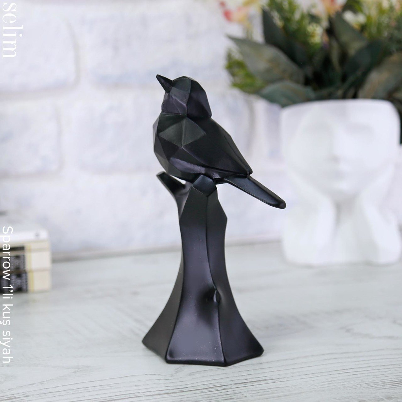 Sparrow 1'li Kuş Siyah