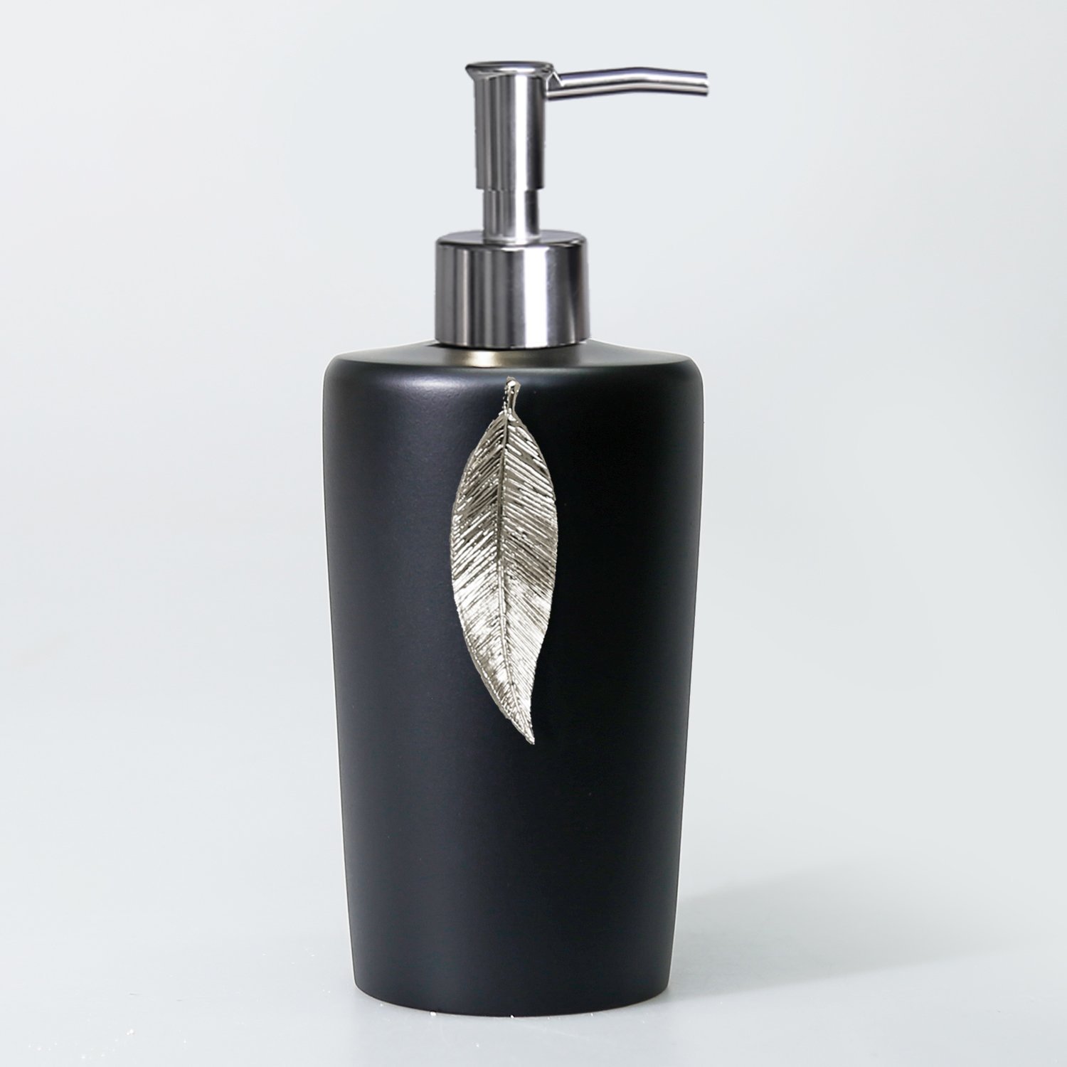 Leaf Banyo Seti Siyah-Gümüş