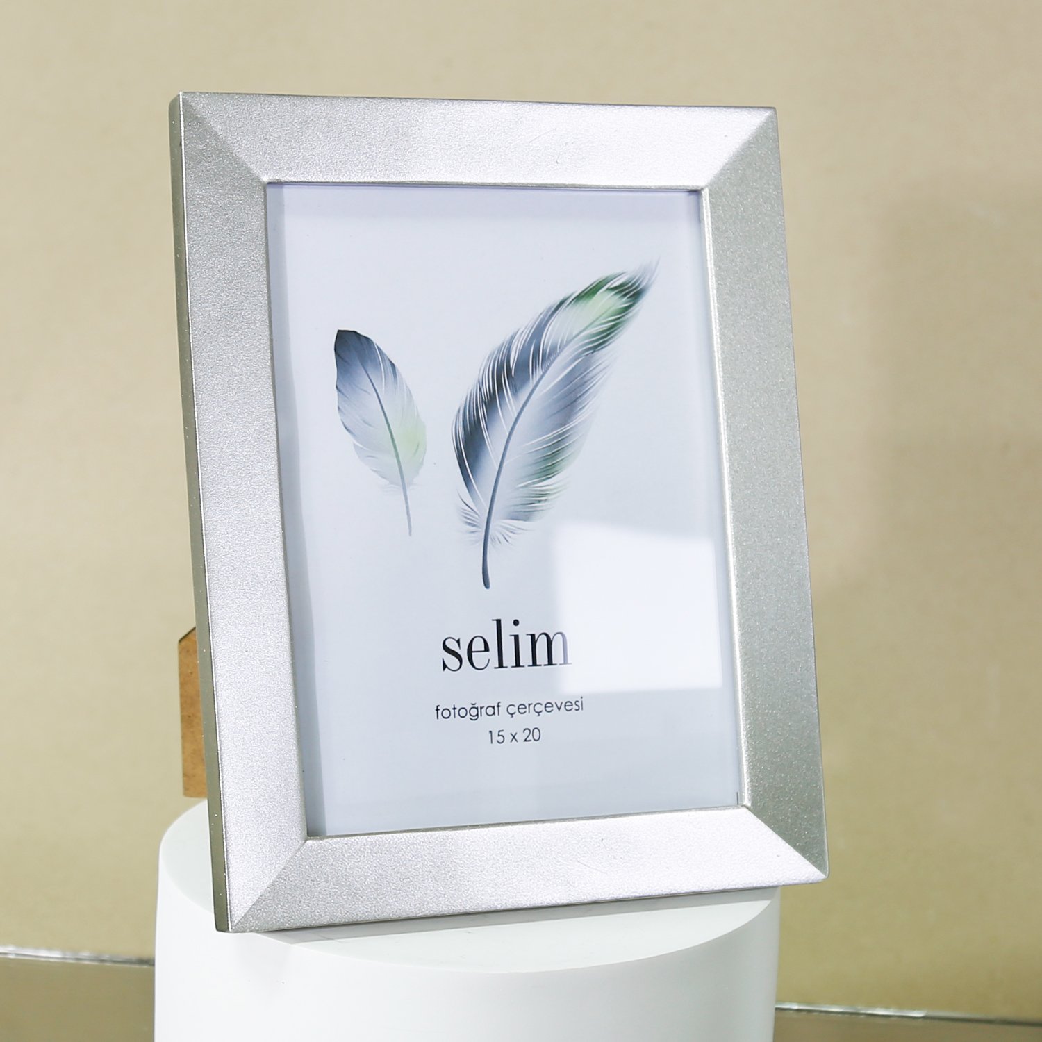 15x20 Plain Çerçeve Gümüş