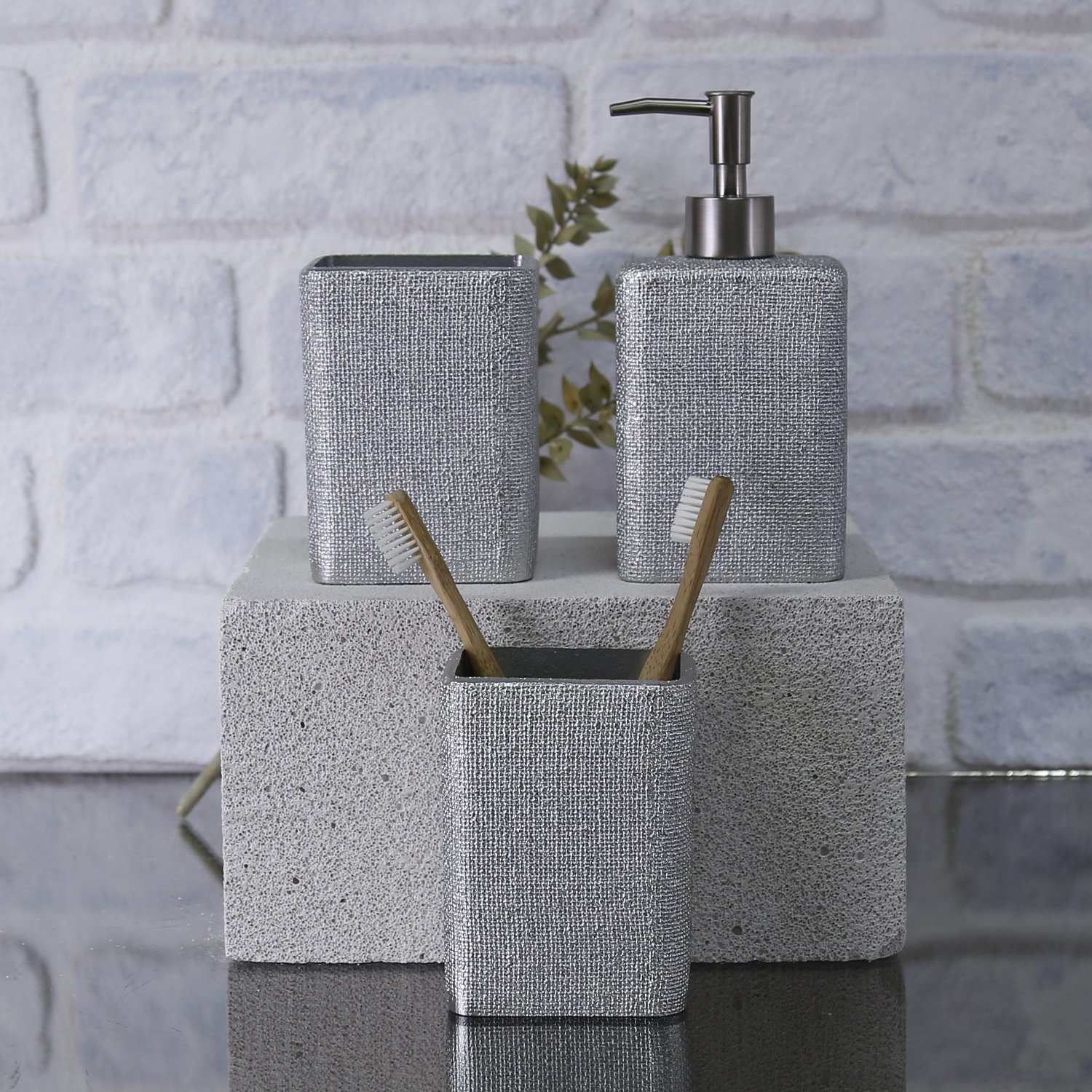 Linen Diş Fırçalık Gümüş
