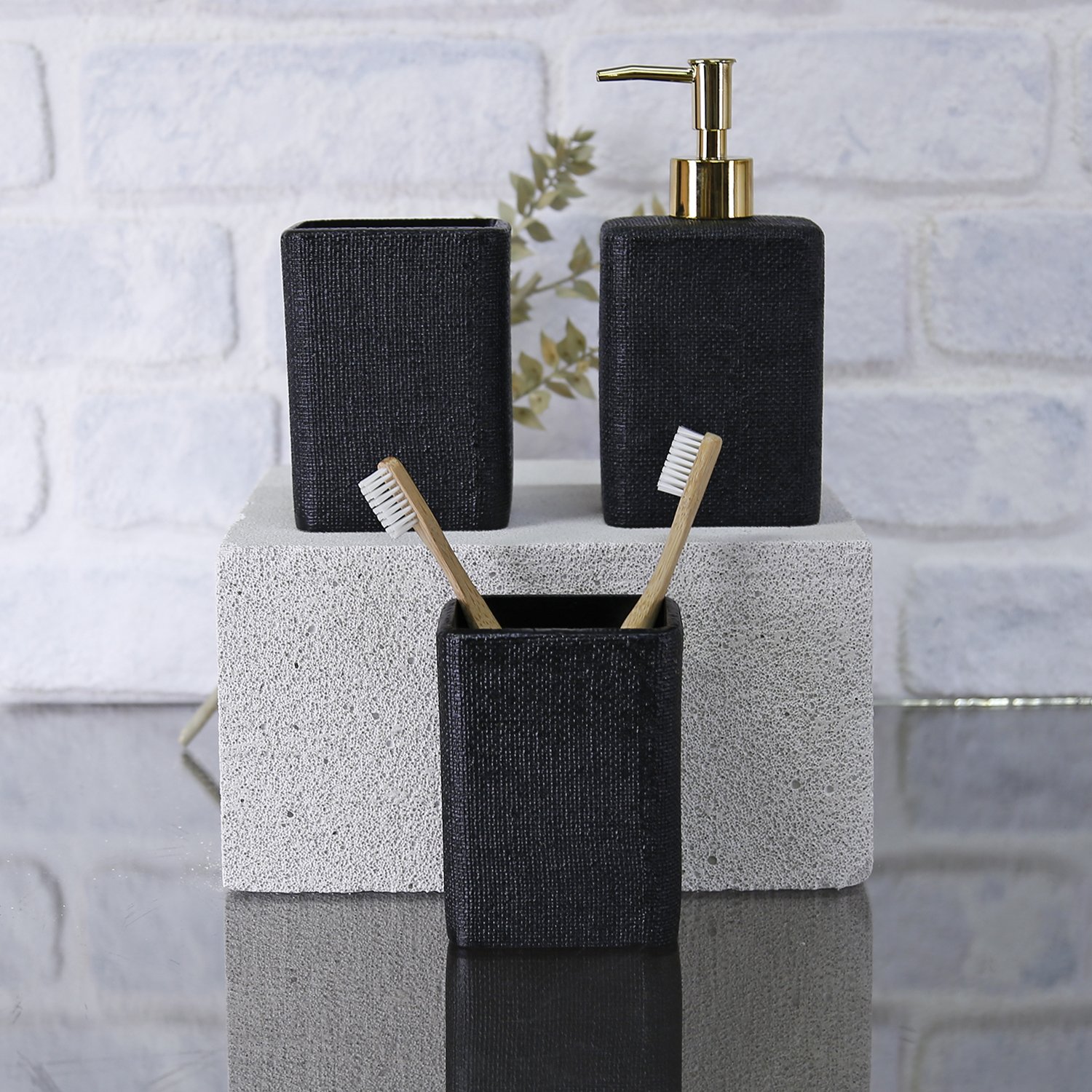 Linen Diş Fırçalık Siyah