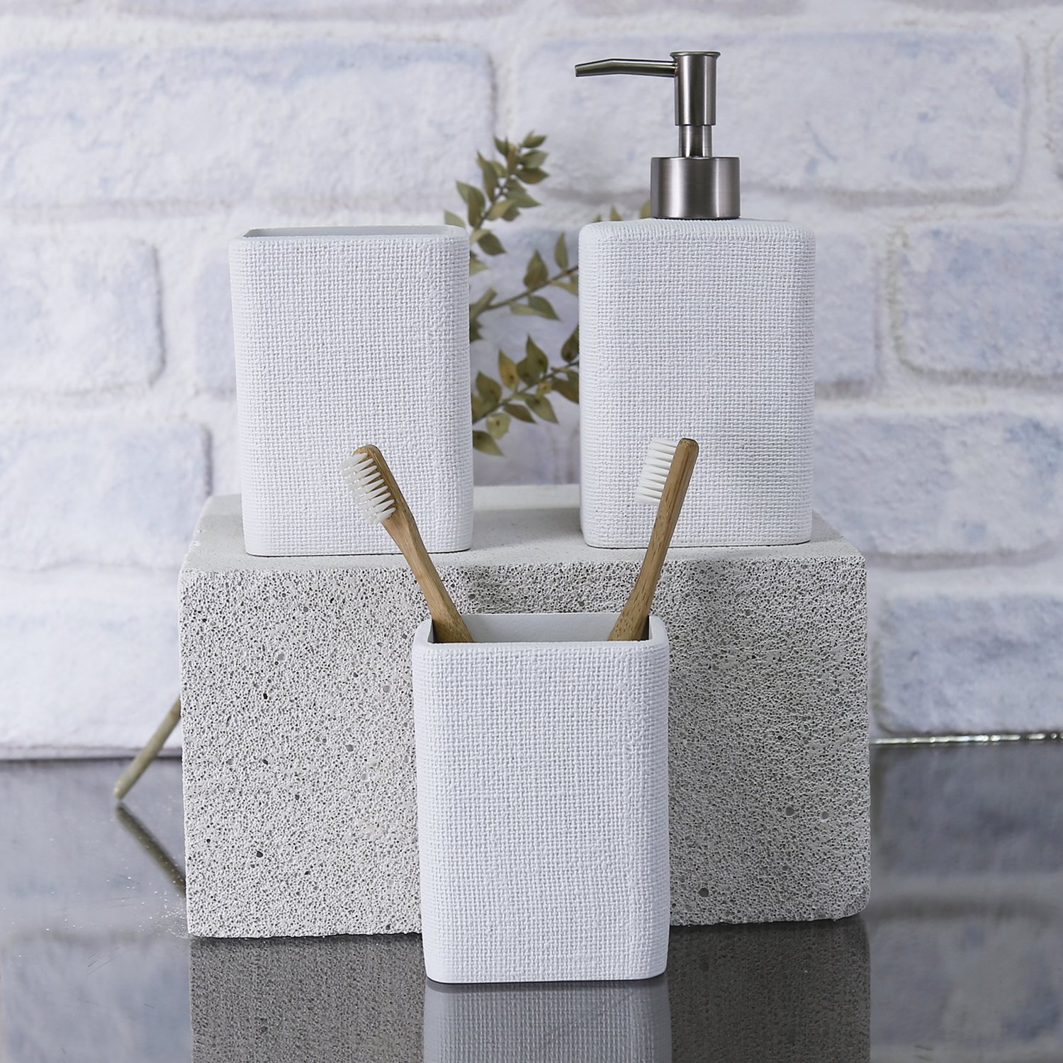 Linen Diş Fırçalık Beyaz