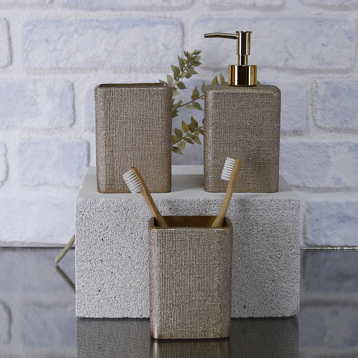 Linen Diş Fırçalık Vizon