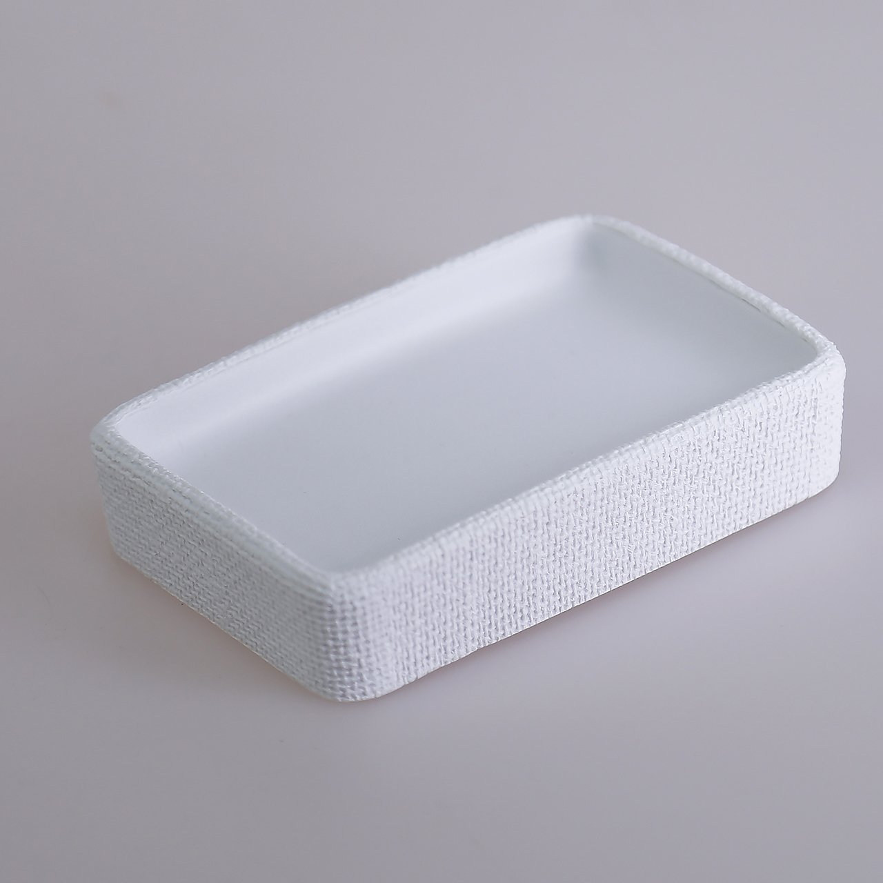 Linen Solid Soap Dispenser White