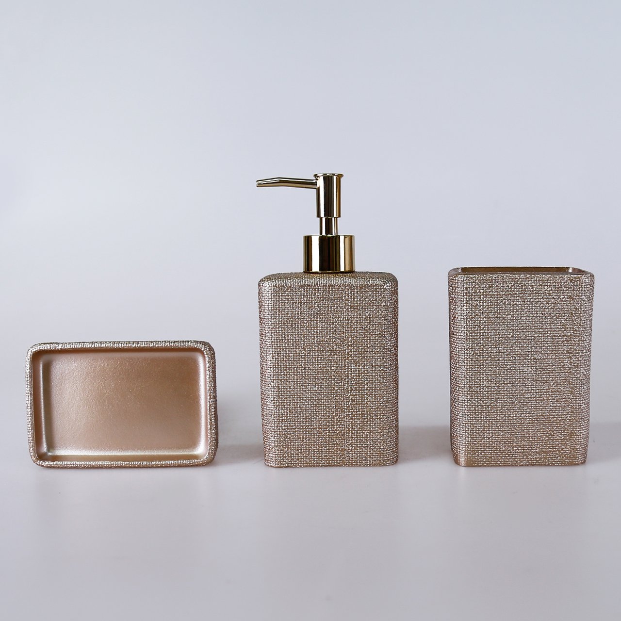 Linen Solid Soap Dispenser Mink