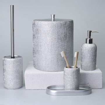 Natural Banyo Seti Gümüş