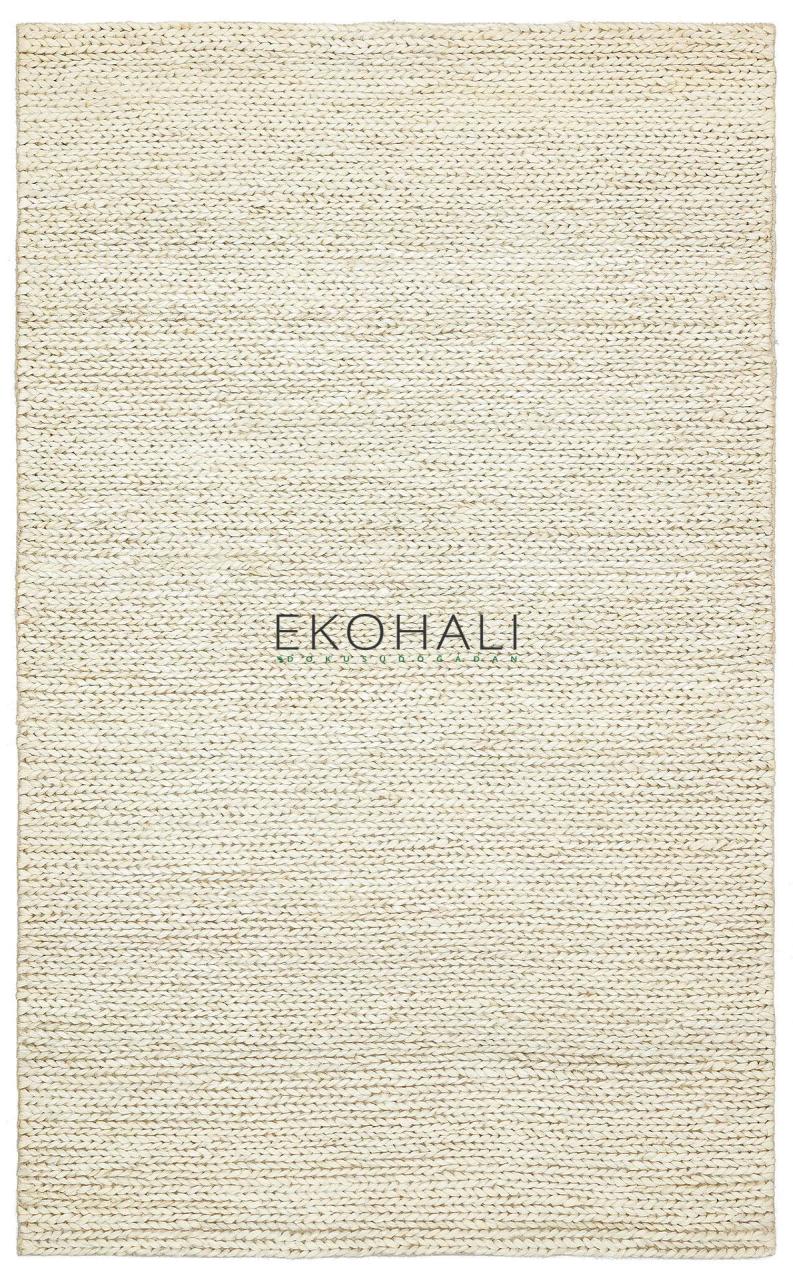 Eko Halı Flatweave Choti White Hasır Halı 140x200 cm