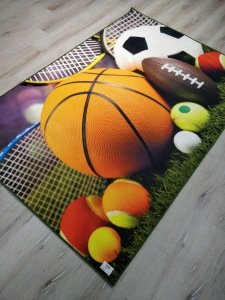 Doğuş 3BoyutluHalı 3D-910 Top Spor Halı 140x200 cm