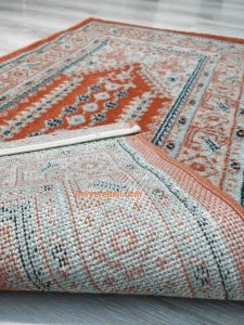 Halı Sarayı Halı Asya Namazlık Seccade İnce 10503O7 Kiremit Simli 65x115 cm