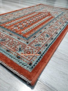 Halı Sarayı Halı Asya Namazlık Seccade İnce 10503O7 Kiremit Simli 65x115 cm