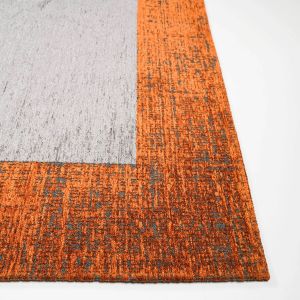 Eko Halı Capella CPL902 Antrasit Turuncu İnce Dokuma Halı 160x230 cm