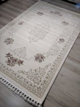Halı Sarayı Samira 12814R Krem 125x180 cm Salon Halısı