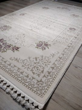 Halı Sarayı Samira 12814R Krem 125x180 cm Salon Halısı