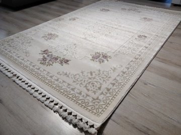 Halı Sarayı Samira 12814R Krem 125x180 cm Salon Halısı