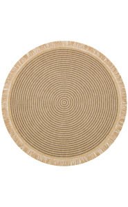 BROOKLYN BRK 07 GREY Hasır Görünümlü Kaymaz Renkli Dokuma Modern Kilim