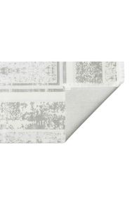 Eko Halı SATEEN ST 17 SILVER XW Hav Toz Vermez Yıkanabilir Kaymaz İnce Dokuma Modern Halı 160 x 230 cm