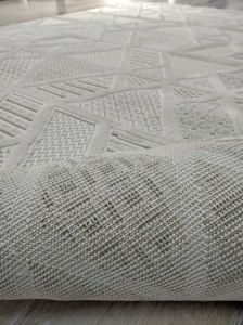 Aruna 33615D Krem Hav Toz Vermeyen Yumuşak Dokulu Modern Iskandinav Halı 160x230 cm