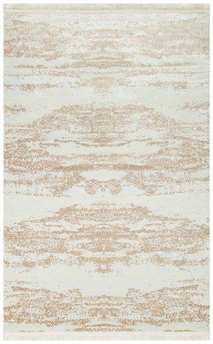 Eko Halı Sateen ST01 Krem Bej Hav Toz Vermez Yıkanabilir Kaymaz İnce Dokuma Modern Halı 80x300 cm