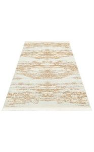 Eko Halı Sateen ST01 Krem Bej Hav Toz Vermez Yıkanabilir Kaymaz İnce Dokuma Modern Halı 80x300 cm