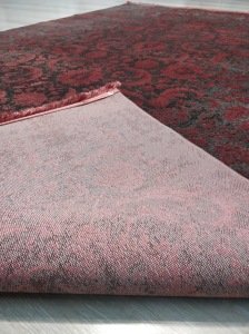 Eko Halı Cordoba DB02 Antrasit Burgundy Halı Yolluk80x300 cm
