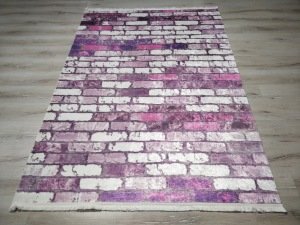 YamalıHome Style V4163 Fuşya Duvar 160x230 cm Baskı Kilim