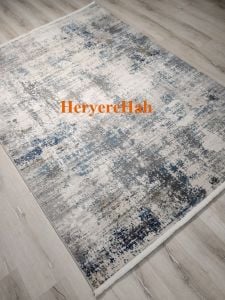 Eko Halı Lagos LGS09 Krem Mavi Salon Halısı 200x290 cm