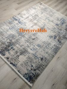 Eko Halı Lagos LGS09 Krem Mavi Salon Halısı 200x290 cm