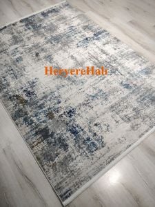 Eko Halı Lagos LGS09 Krem Mavi Salon Halısı 200x290 cm