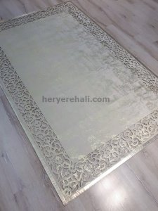 Bianca BNC01 Cream Gold Deri Halı 150x230 cm