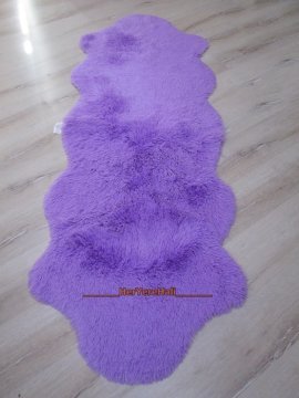 YAMALI home Peluş Tavşan Tüyü 70x200cm Kaymaz Tabanlı Post Halı