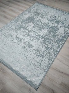 Yamalı Home Halı Perla 2401 Aqua Su Yeşili Kadife İnce Halı