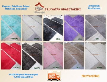 Doğuş Peluş Tavşan Tüyü 3lü Yatak Odası Takımı